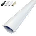 Electriduct Small Corner Duct 1075 Series Cable Raceway- 5ft x 20pcs- White SRCD-1075-5-CASE-WT